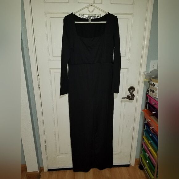 Popilush Square Neck Wide-Leg Long Sleeve Shapewear Jumpsuit 2XL - Picture 10 of 13